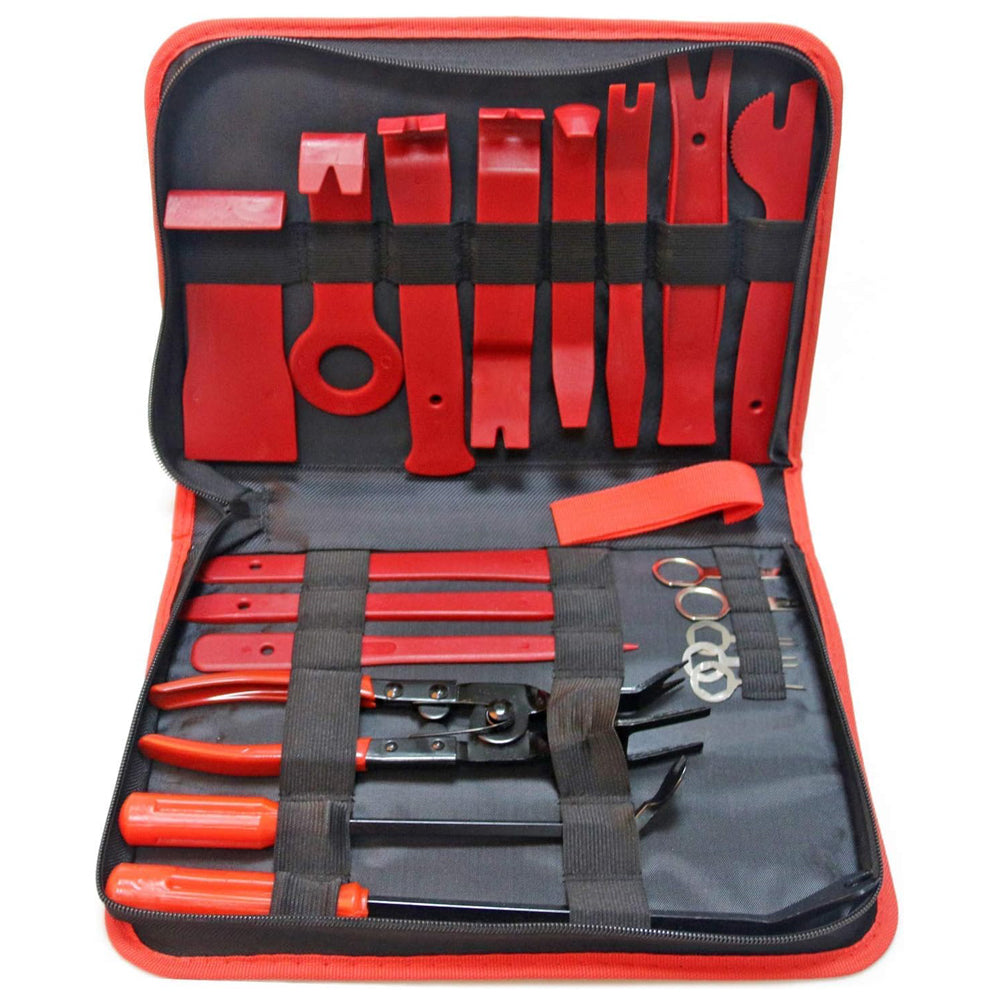 19-Piece Auto Trim Removal Kit – Car Panel Pry Tool Set for Dashboard, Stereo & Interior