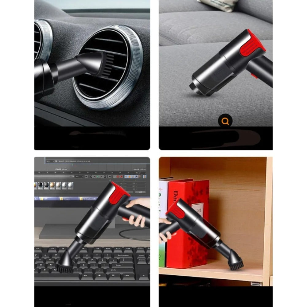 Wireless Car Vacuum Cleaner – USB Rechargeable Handheld Mini Portable for Car & Home